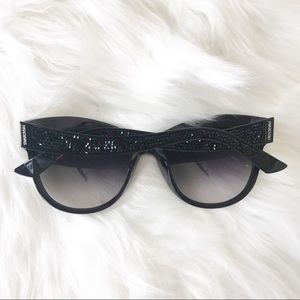 Swarovski Fabulous Black Crystal Sunglasses